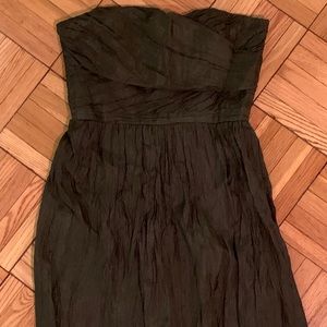 Dark green JCrew Arabelle SILK dress - never worn!